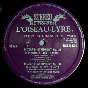 L'Oiseau-Lyre stereo